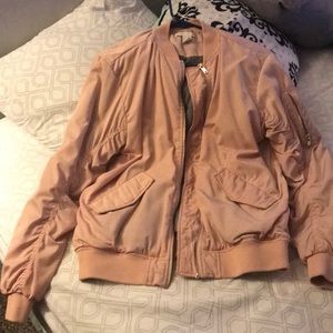 Light pink bomber jacket